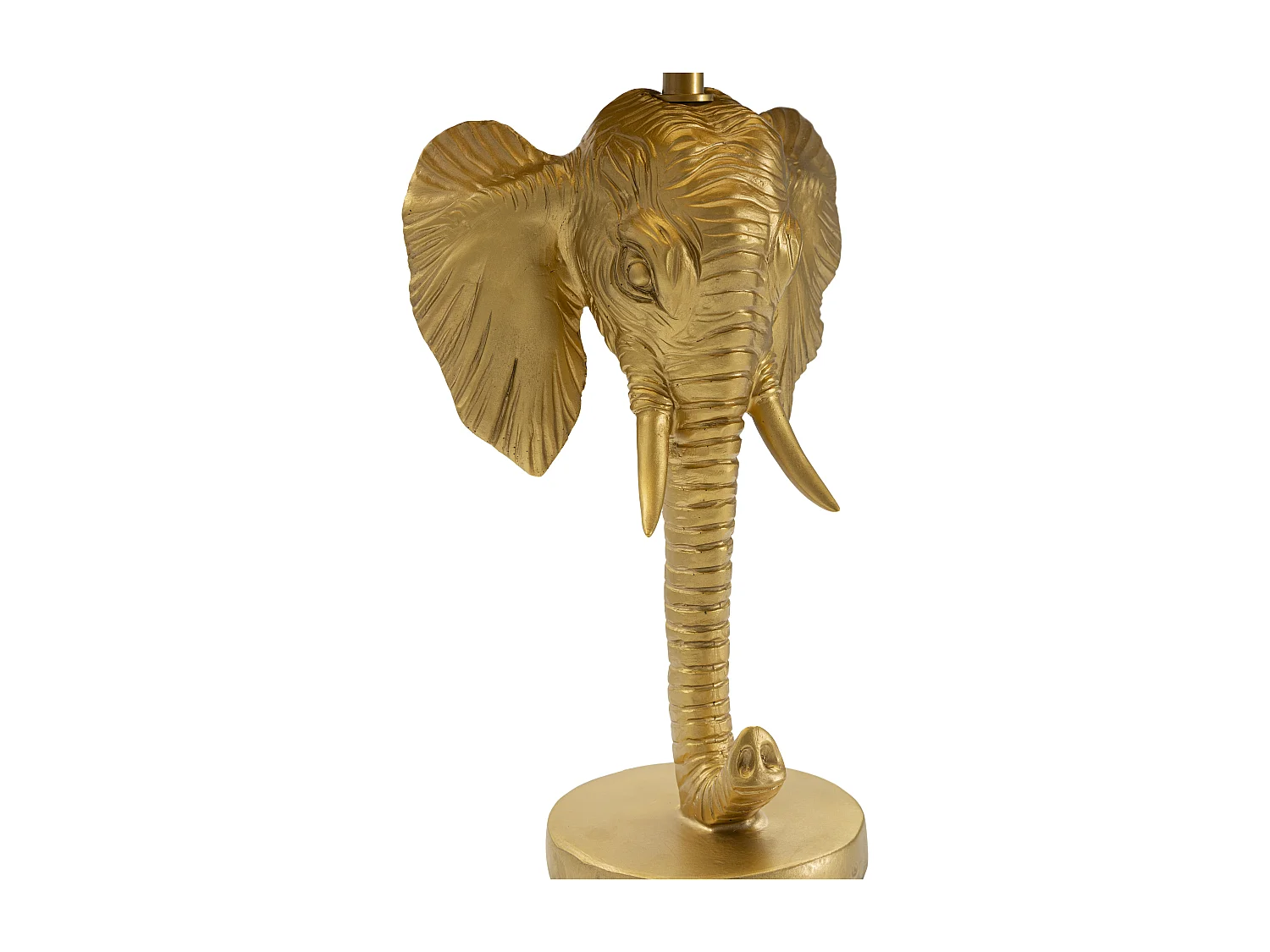 Lampe à Poser Design "Elephant" 59cm Or & Noir