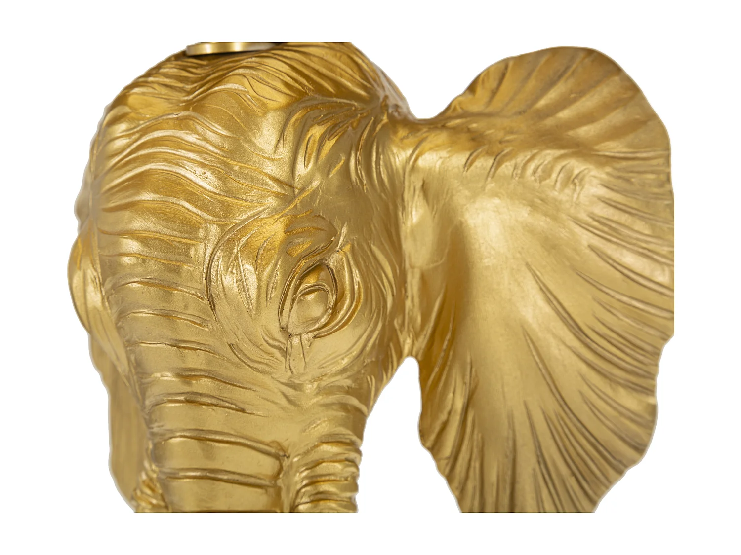 Lampe à Poser Design "Elephant" 59cm Or & Noir