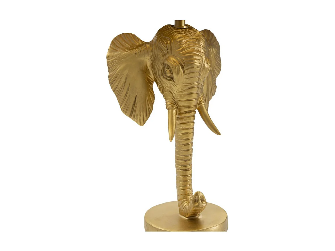 Lampe à Poser Design "Elephant" 59cm Or & Noir
