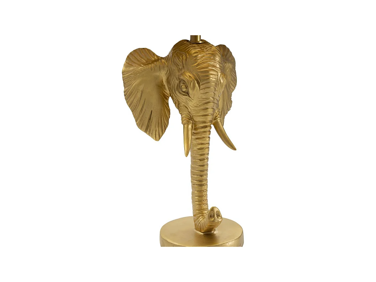 Lampe à Poser Design "Elephant" 59cm Or & Noir