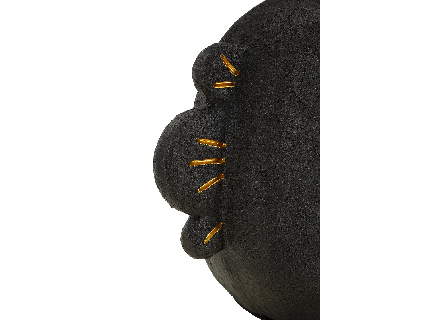 Lampada da tavolo in resina nera Ø cm 27,5x39,5