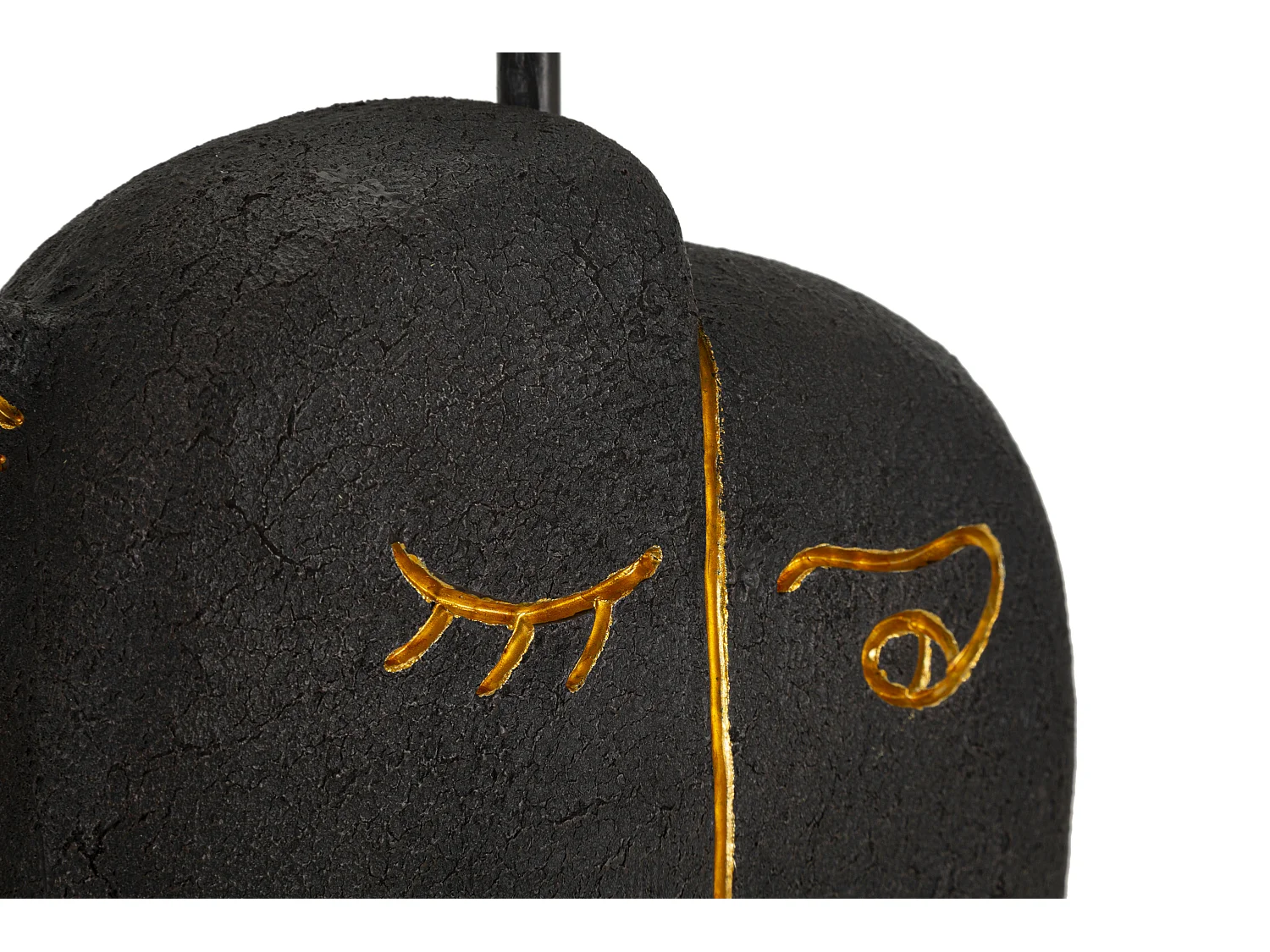 Lampe à Poser en Résine "Tribal" 39cm Marron