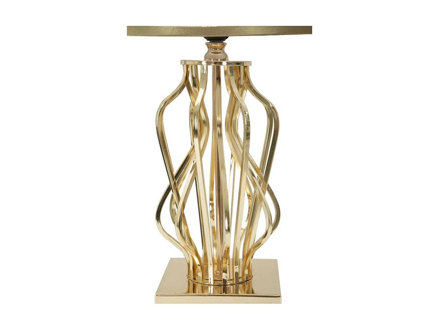 Lampe à Poser Design "Glam X" 52cm Or & Crème