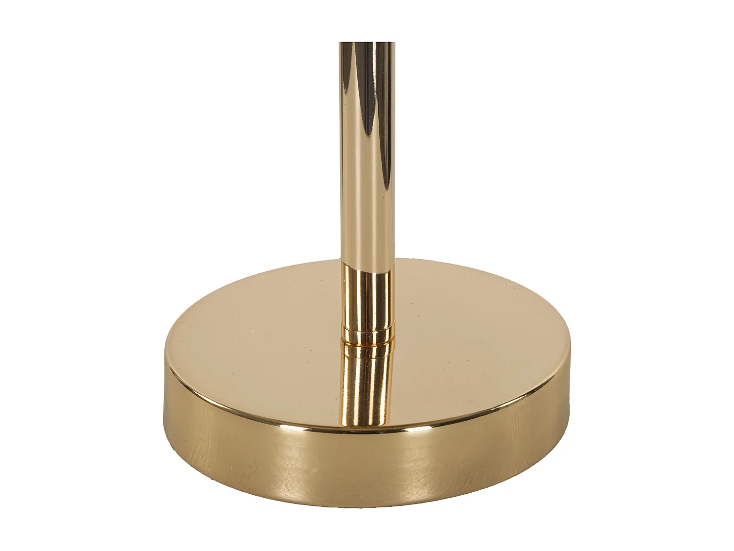 Lampe à Poser Imitation Plume "Palm" 60cm Or & Camel