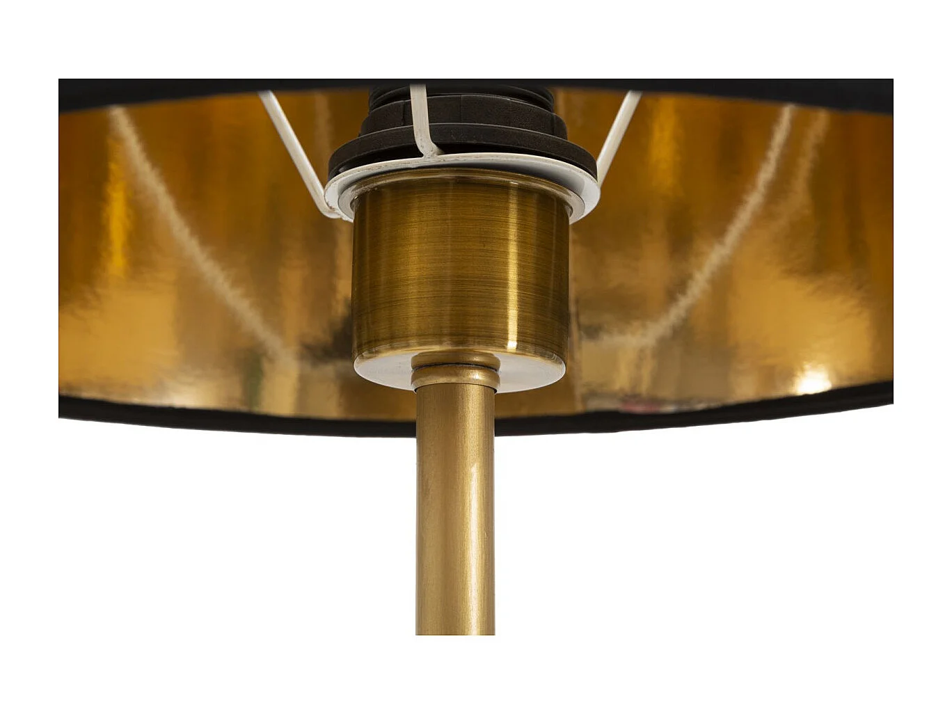 Lampe à Poser Design "Perroquets" 62cm Or & Noir