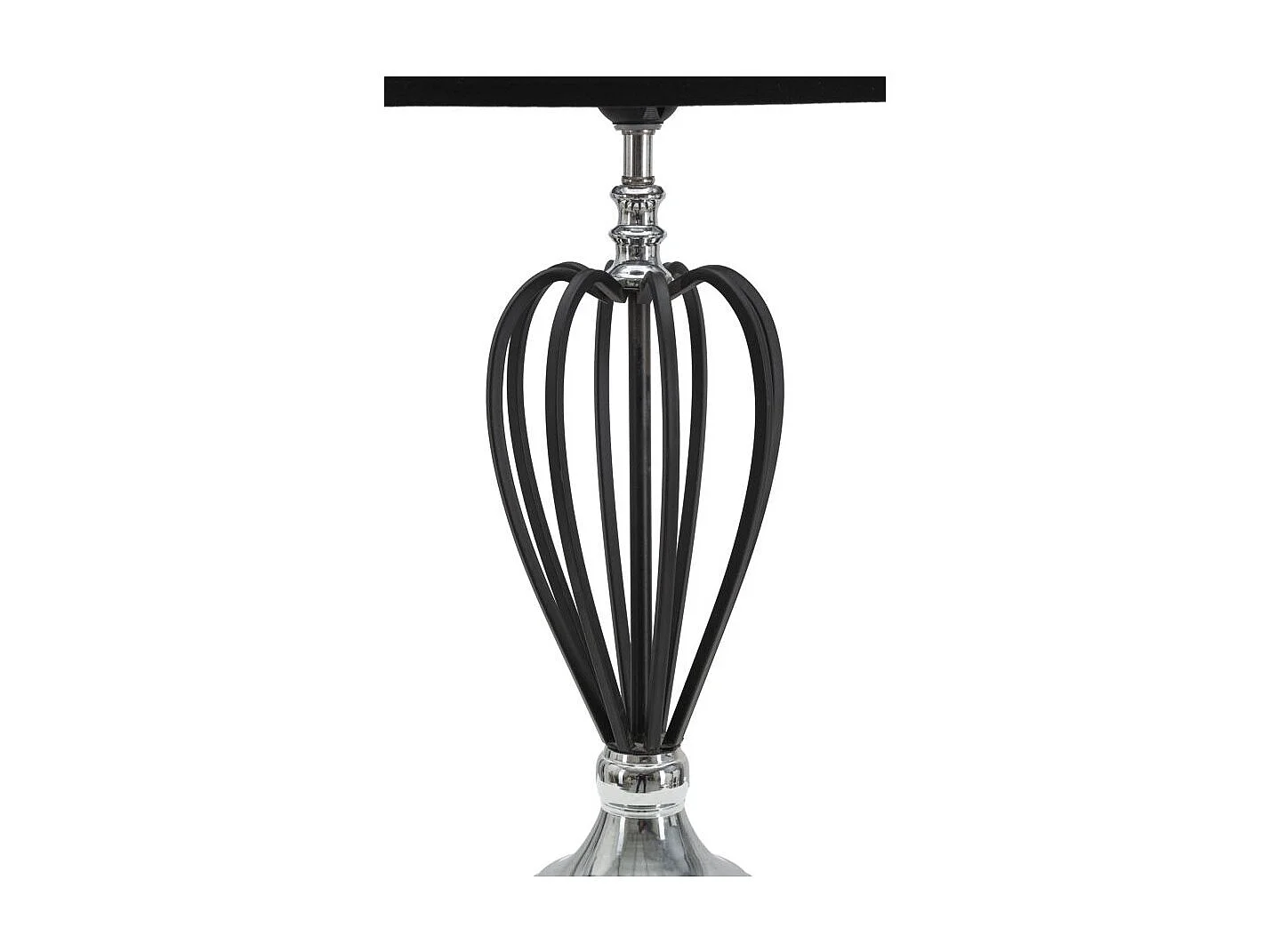 Lampe à Poser en Métal "Darky" 56cm Noir & Argent