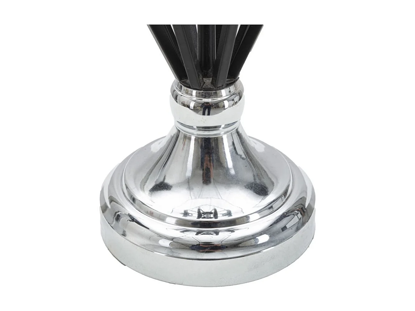 Lampe à Poser en Métal "Darky" 56cm Noir & Argent