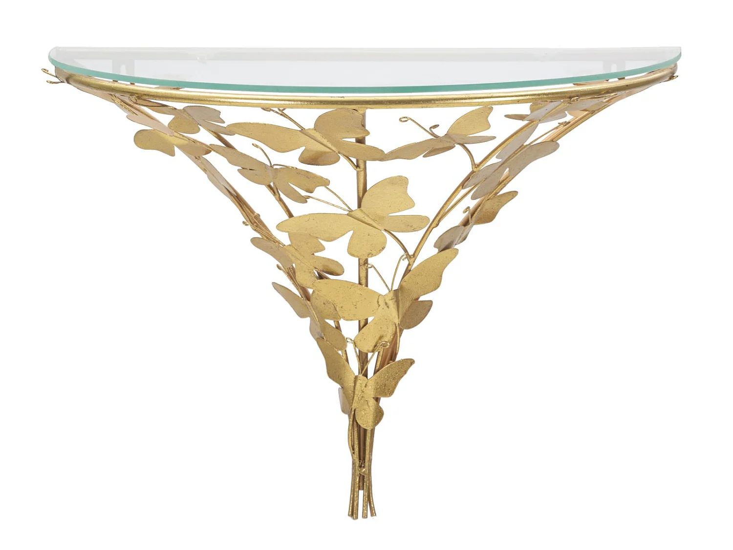 Table de Chevet Murale "Butterfly" 44cm Or