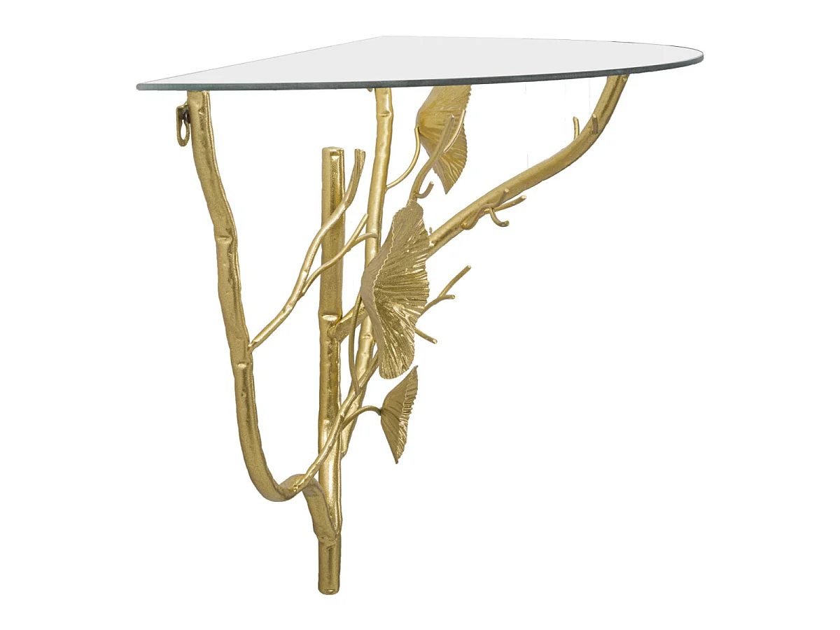 Table de Chevet Murale "Tisty" 60cm Or