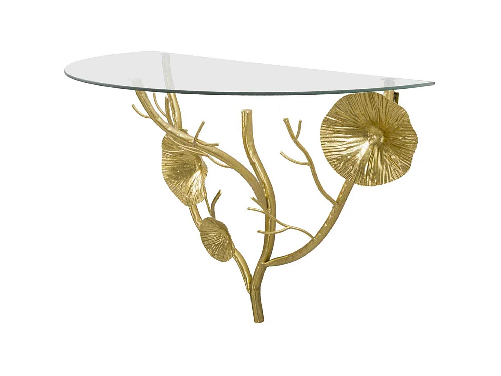 Table de Chevet Murale "Tisty" 60cm Or