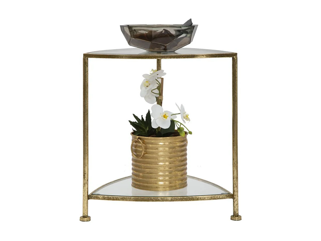 Table d'Appoint Design "Vera" 50cm Or