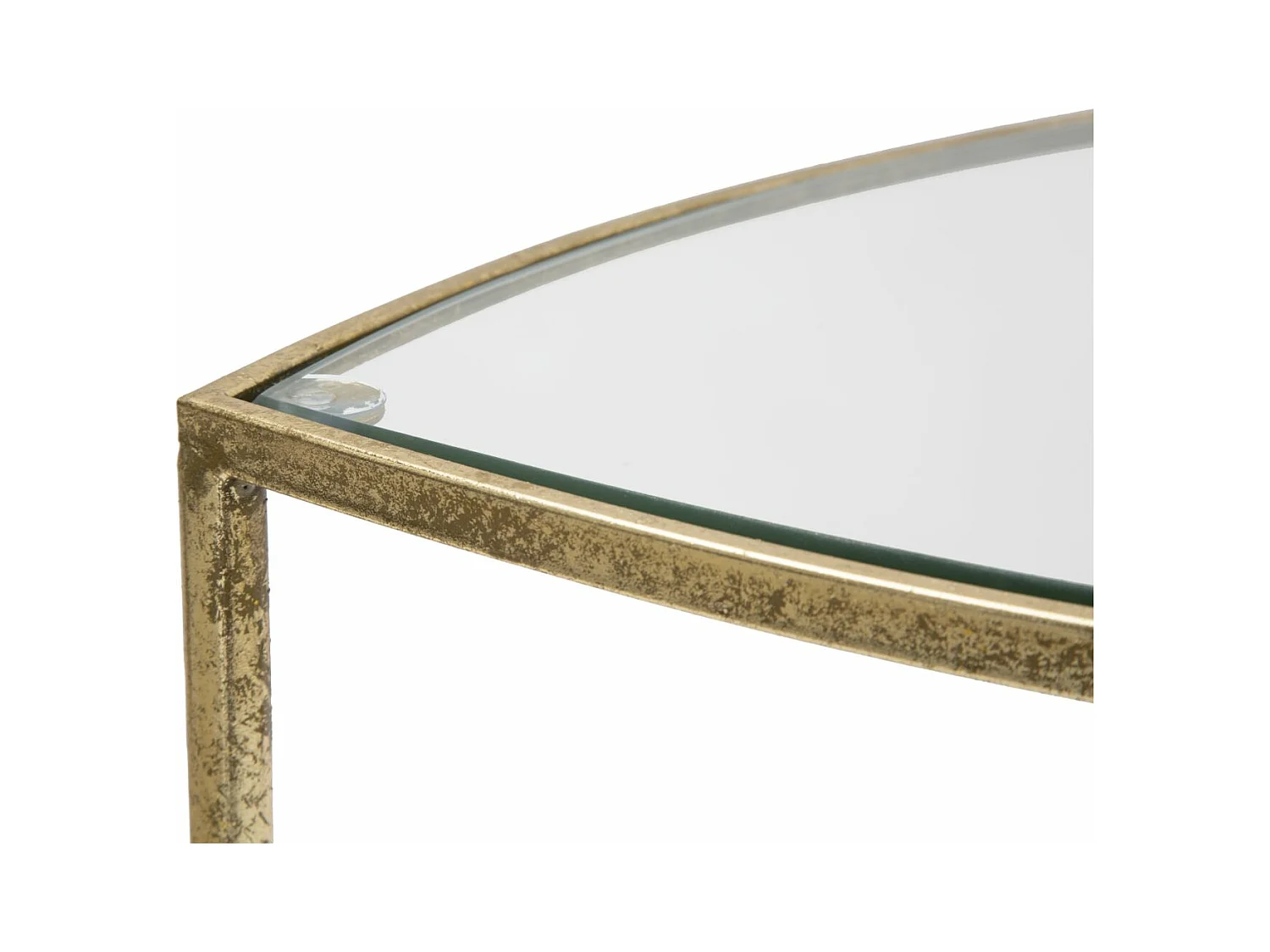 Table d'Appoint Design "Vera" 50cm Or