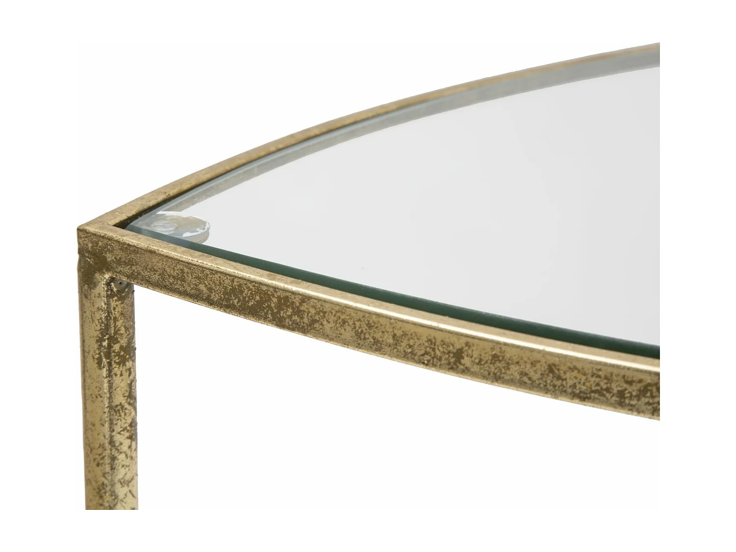 Table d'Appoint Design "Vera" 50cm Or