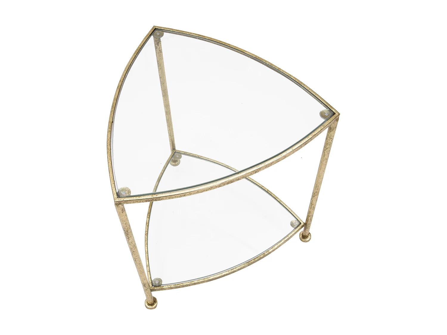 Table d'Appoint Design "Vera" 50cm Or