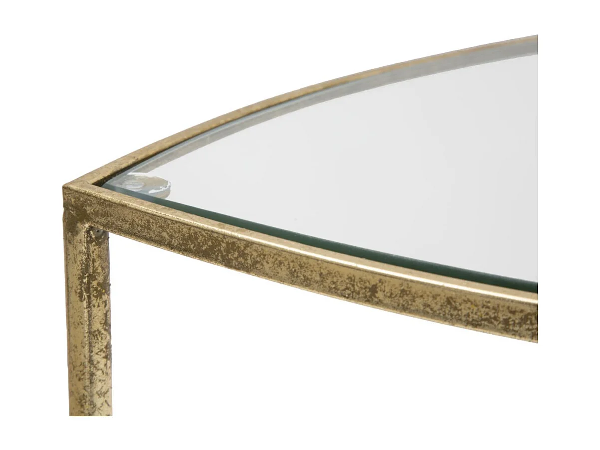 Table d'Appoint Design "Vera" 50cm Or