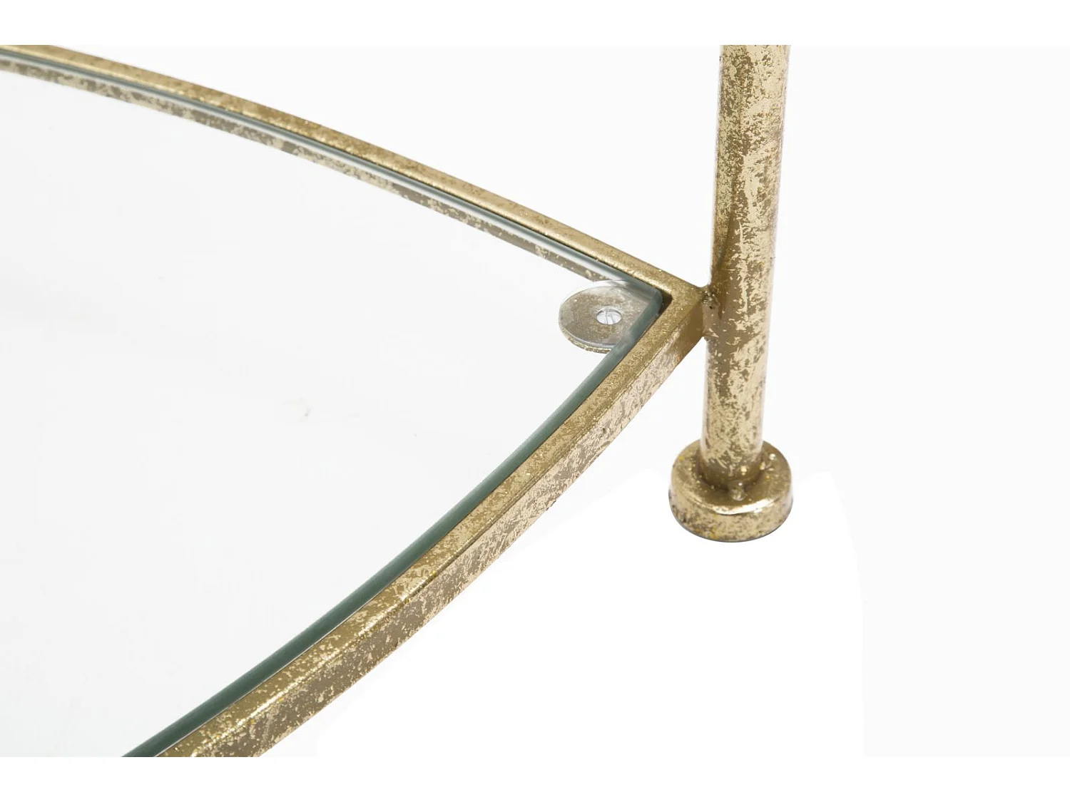 Table d'Appoint Design "Vera" 50cm Or