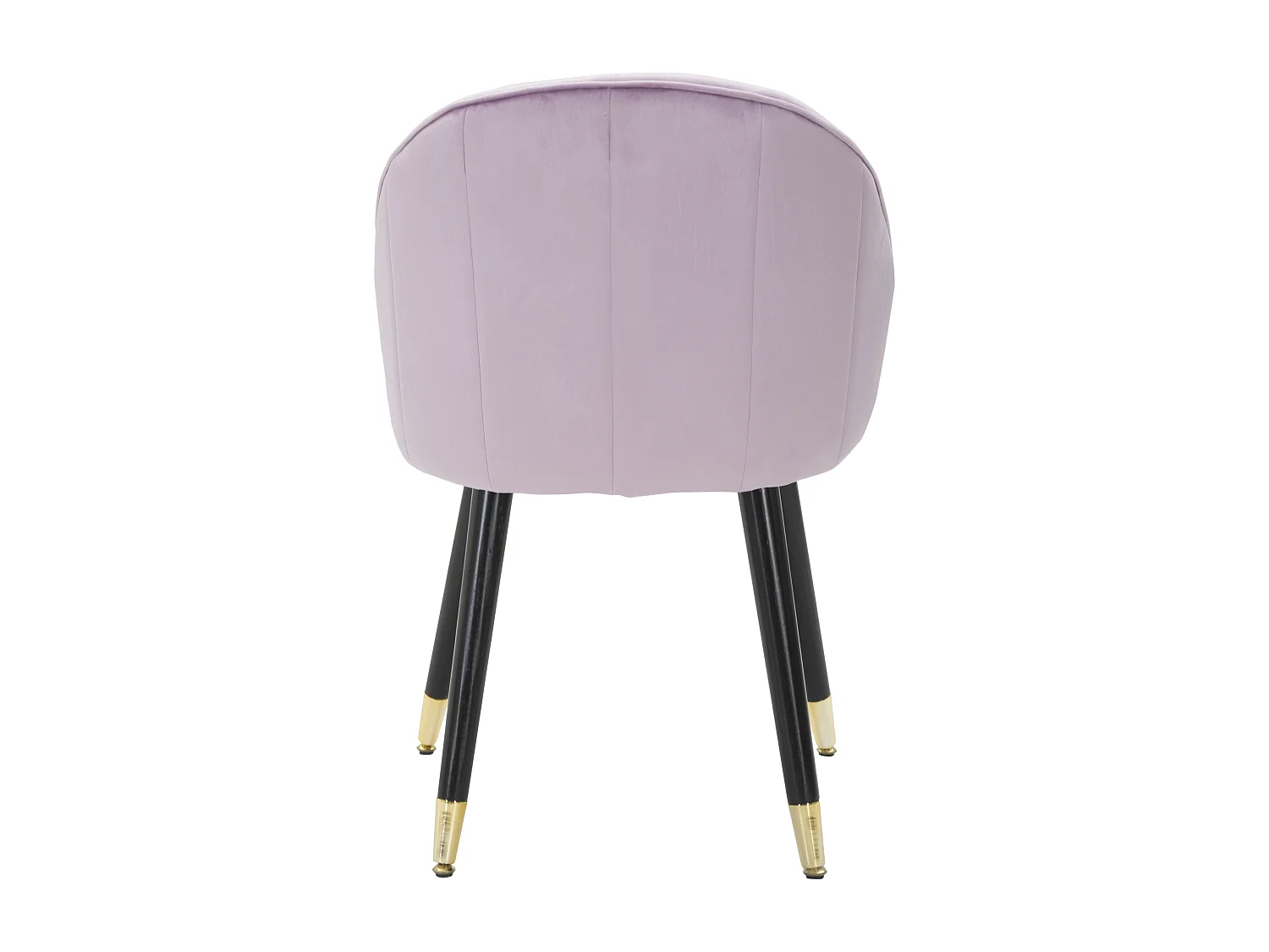 Sedia in tessuto rosa con schinale e gambe in legno nero cm 57x58x80