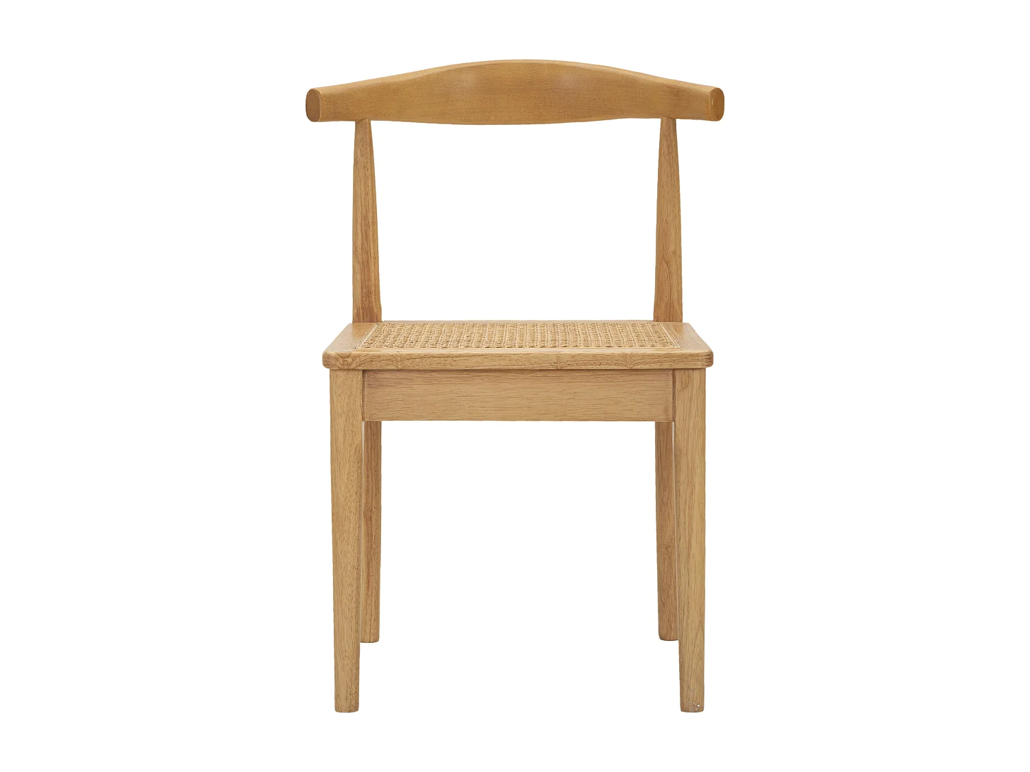 Lot de 2 chaises en bois marron 54x54x70 cm