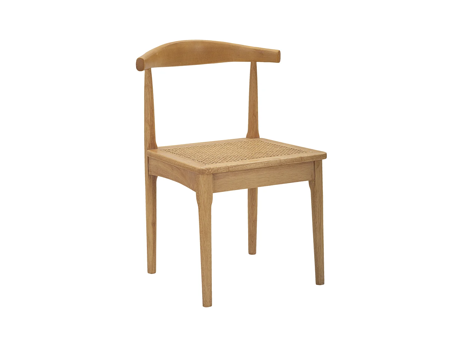 Lot de 2 chaises en bois marron 54x54x70 cm