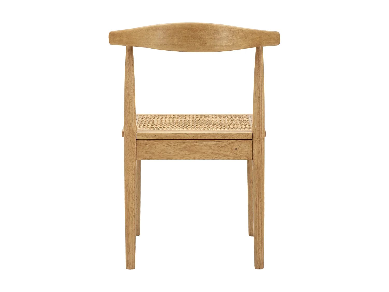 Lot de 2 chaises en bois marron 54x54x70 cm