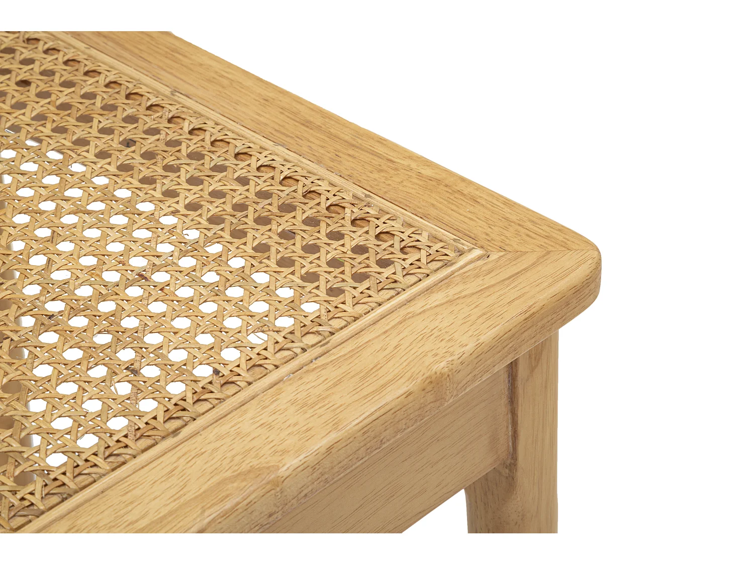 Zestaw 2 krzeseł Japan -A- 54x54x70 cm z drewna kauczukowego i plecionego rattanu, kolor brązowy - Design boho chic inspirowany stylem orientalnym