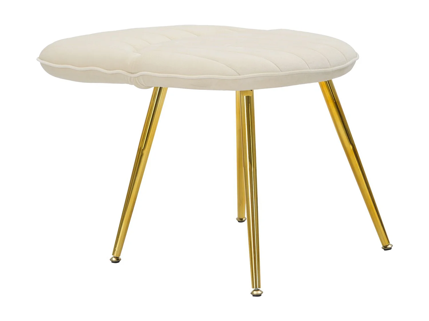 Set di 2 sedie in tessuto beige con schienale reclinabile cm 52x48x78