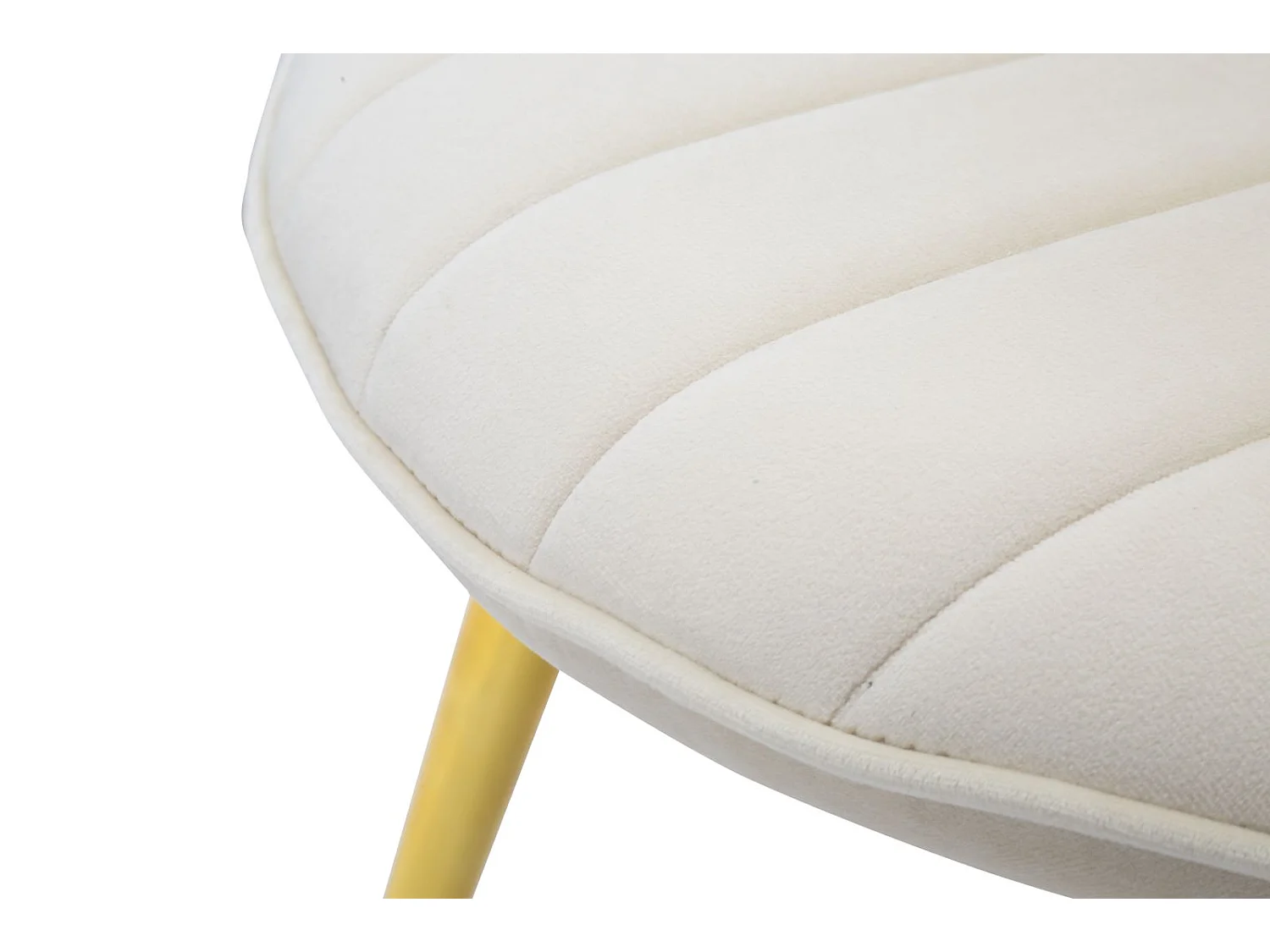 Set di 2 sedie in tessuto beige con schienale reclinabile cm 52x48x78