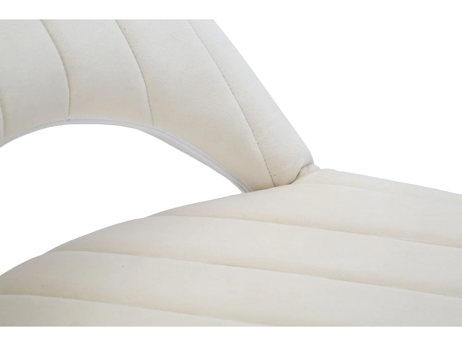 Lot de 2 chaises en tissu beige avec dossier inclinable cm 52x48x78