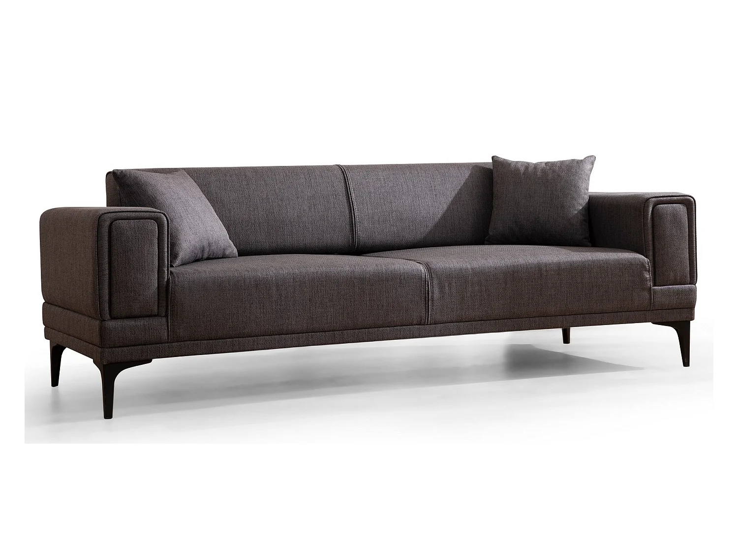 Canapé 3 places convertible Vertice Tissu toile Taupe