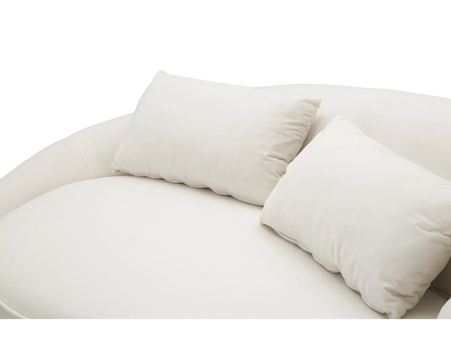 Canapé 3 Places en Tissu "Oslo" 185cm Crème