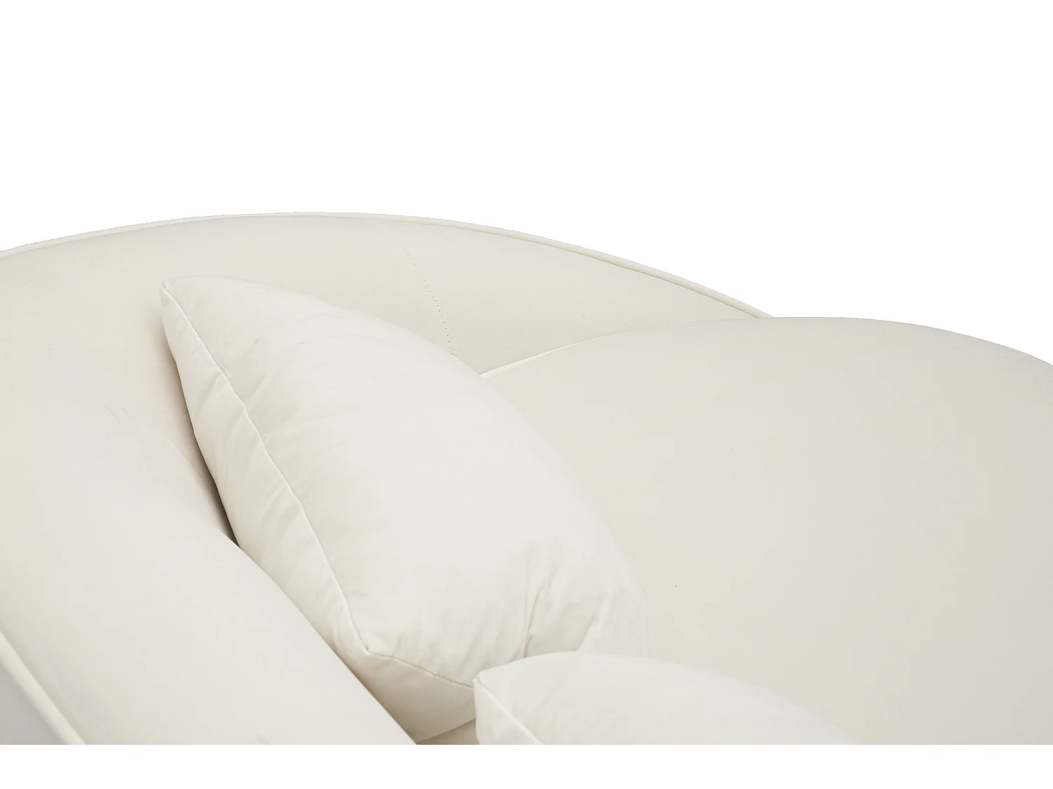 Canapé 3 Places en Tissu "Oslo" 185cm Crème