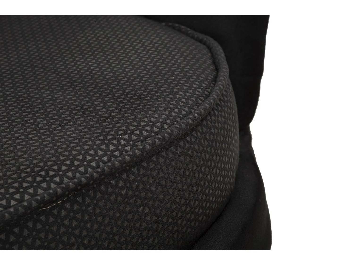 Canapé en tissu noir avec pieds dorés cm 136x76x78