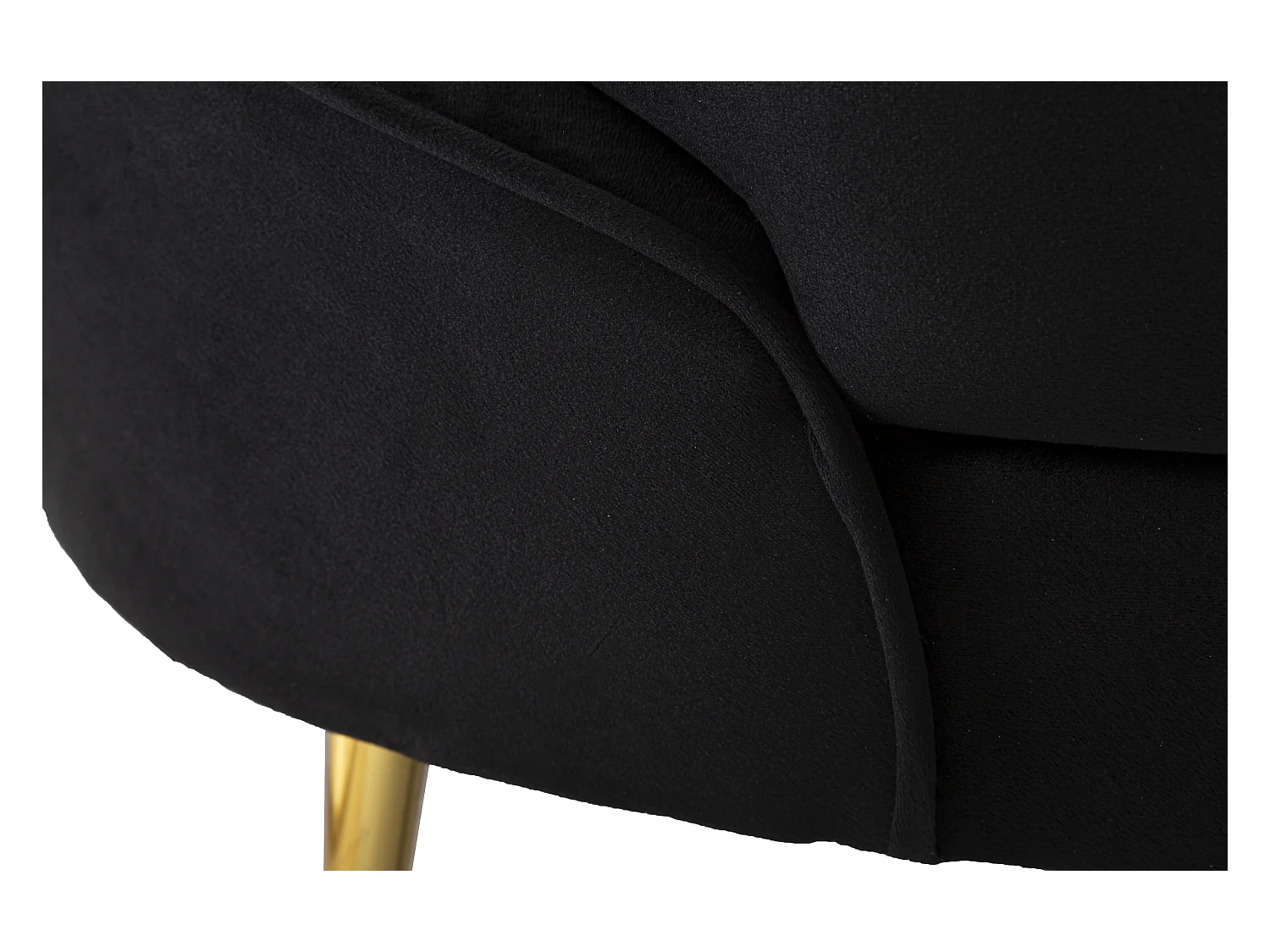 Canapé 2 Places en Tissu "Oslo" 148cm Noir