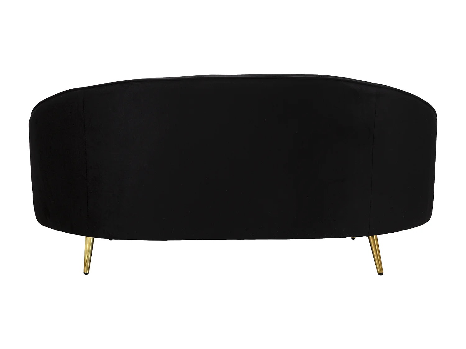 Canapé 2 Places en Tissu "Oslo" 148cm Noir