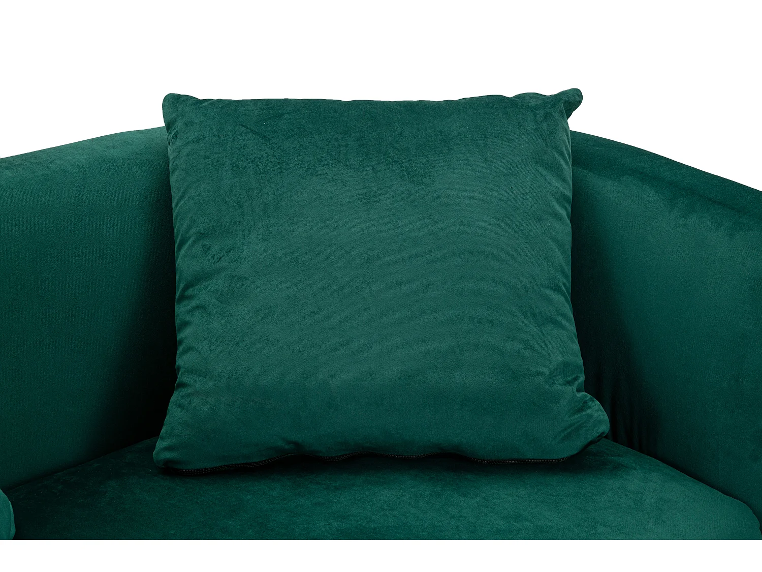 Canapé 2 places en métal et tissu doré et vert cm 127x74x73