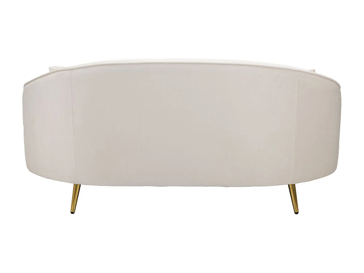 Canapé 2 Places en Tissu "Oslo" 148cm Crème