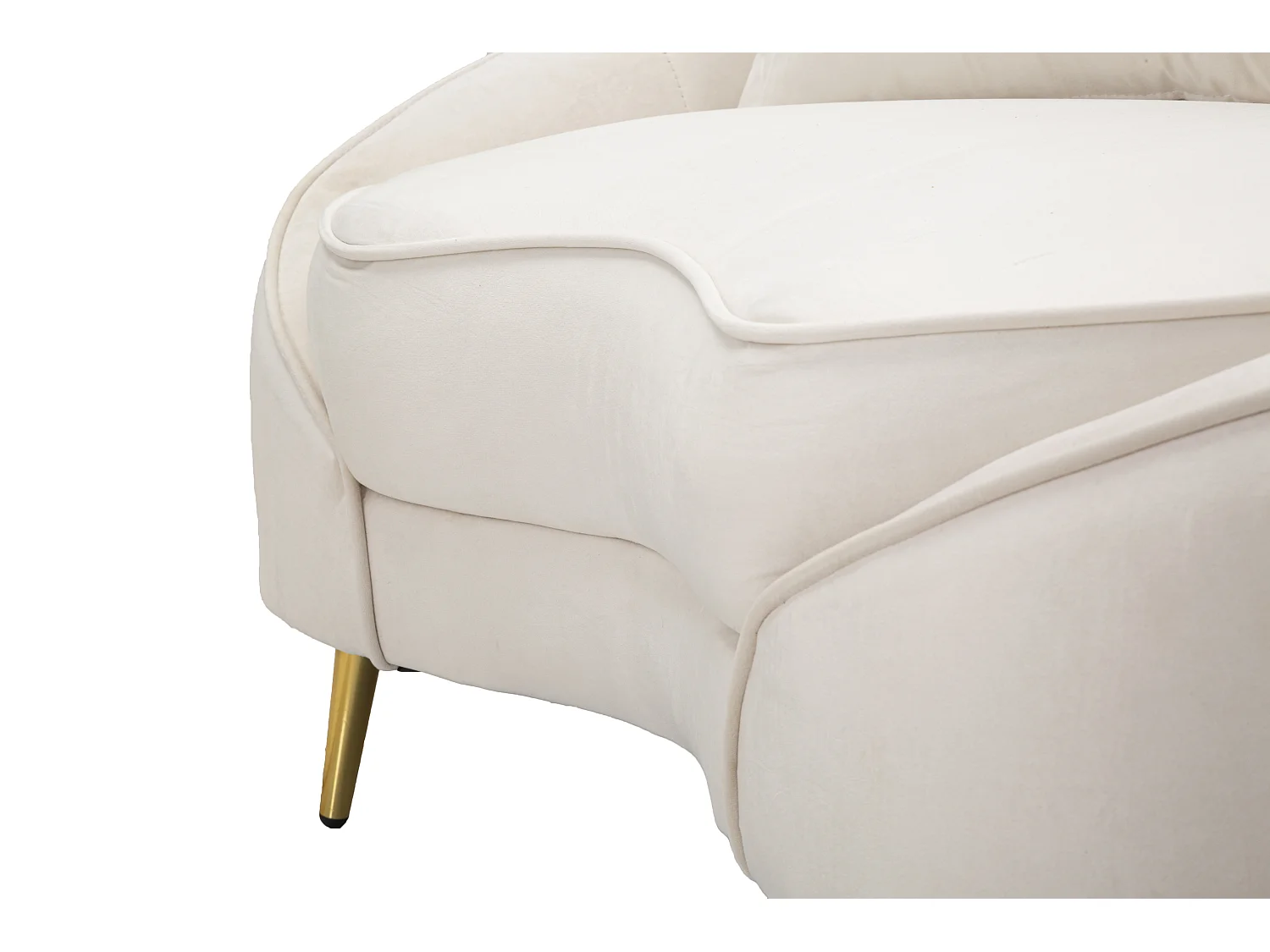 Canapé 2 Places en Tissu "Oslo" 148cm Crème