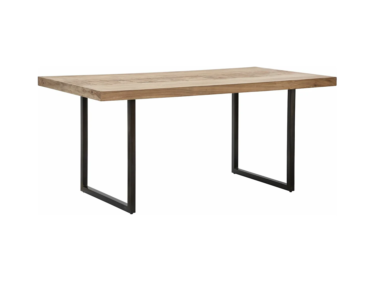 Table à manger Mumbai (175 x 90 x 77 cm) - Longueur totale 175 cm (bois d'acacia Nicolitica)