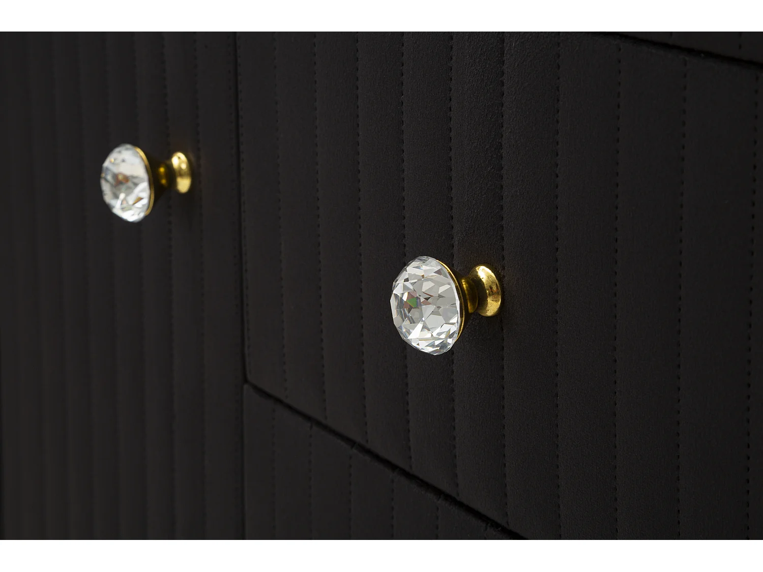 Mobile in metallo tessuto legno dorato nero bianco cm 120x40x85