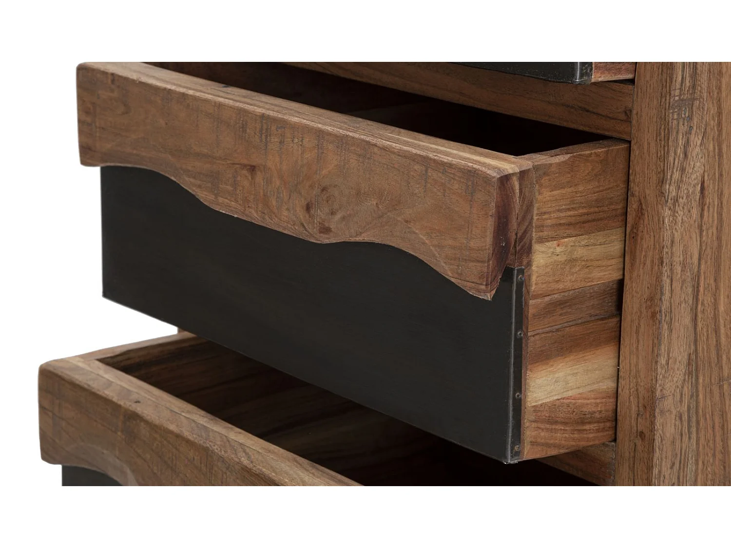 Commode 4 Tiroirs en Bois " Yellowstone" 100cm Marron