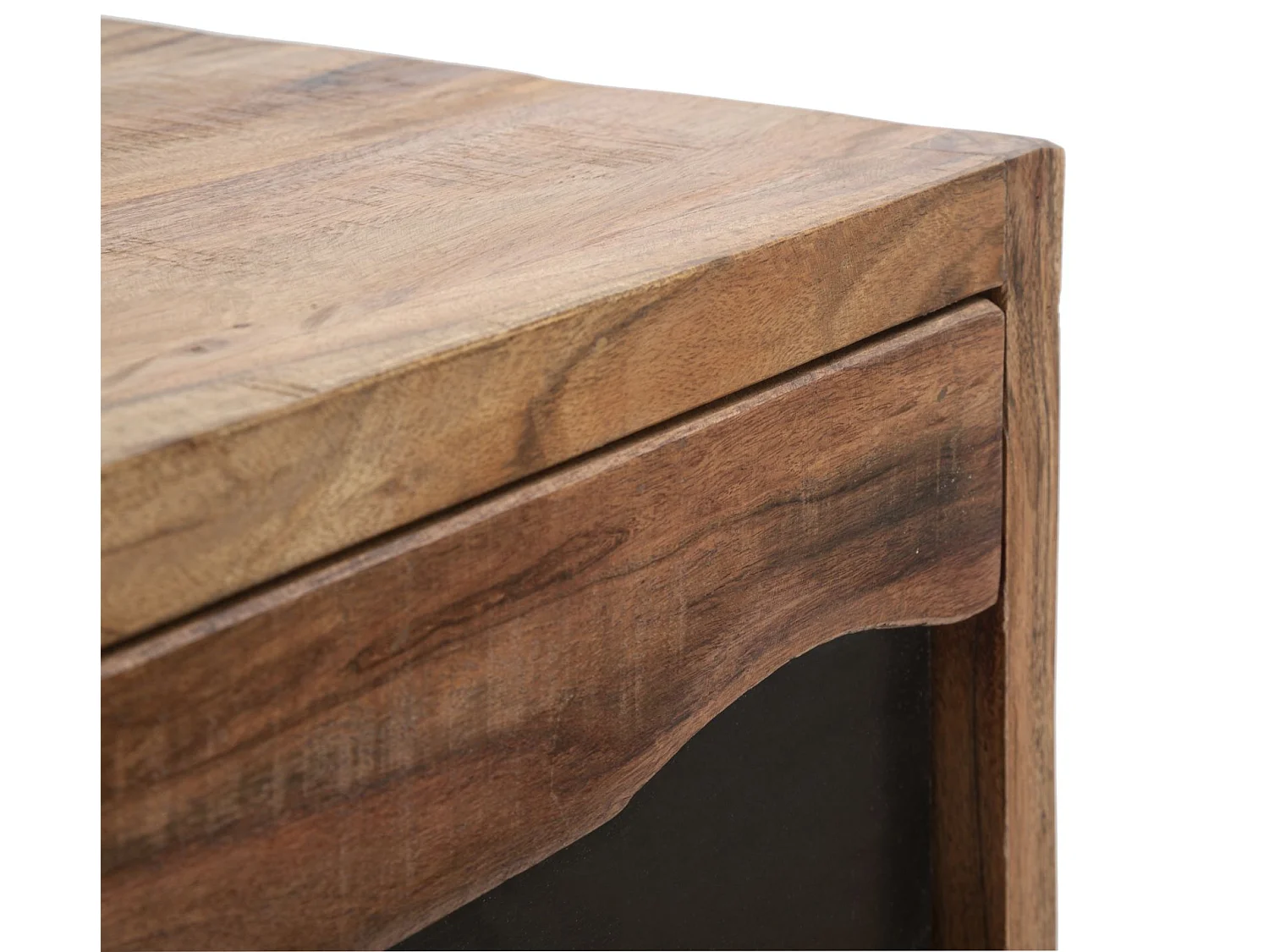 Commode 4 Tiroirs en Bois " Yellowstone" 100cm Marron