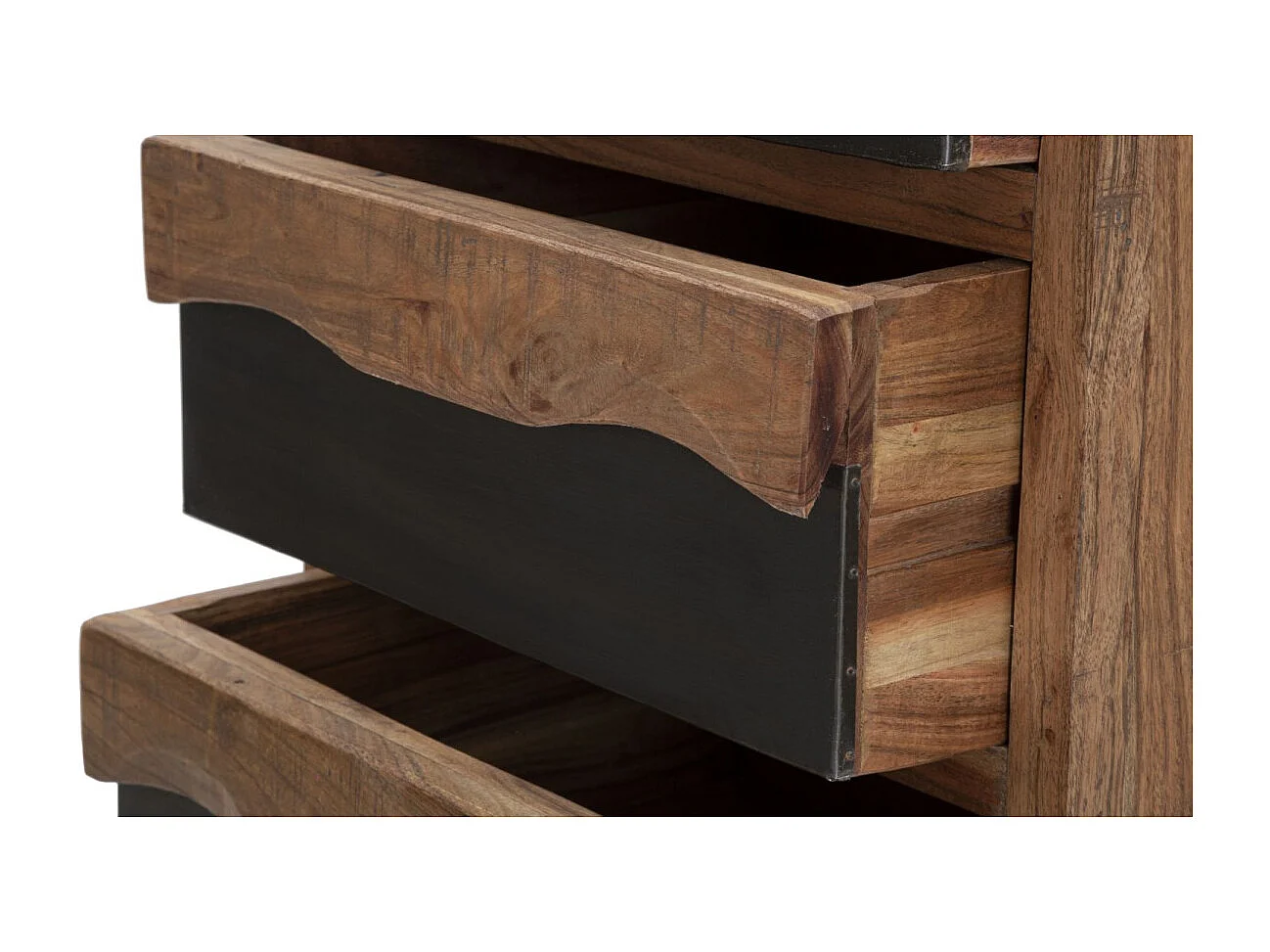 Commode 4 Tiroirs en Bois " Yellowstone" 100cm Marron