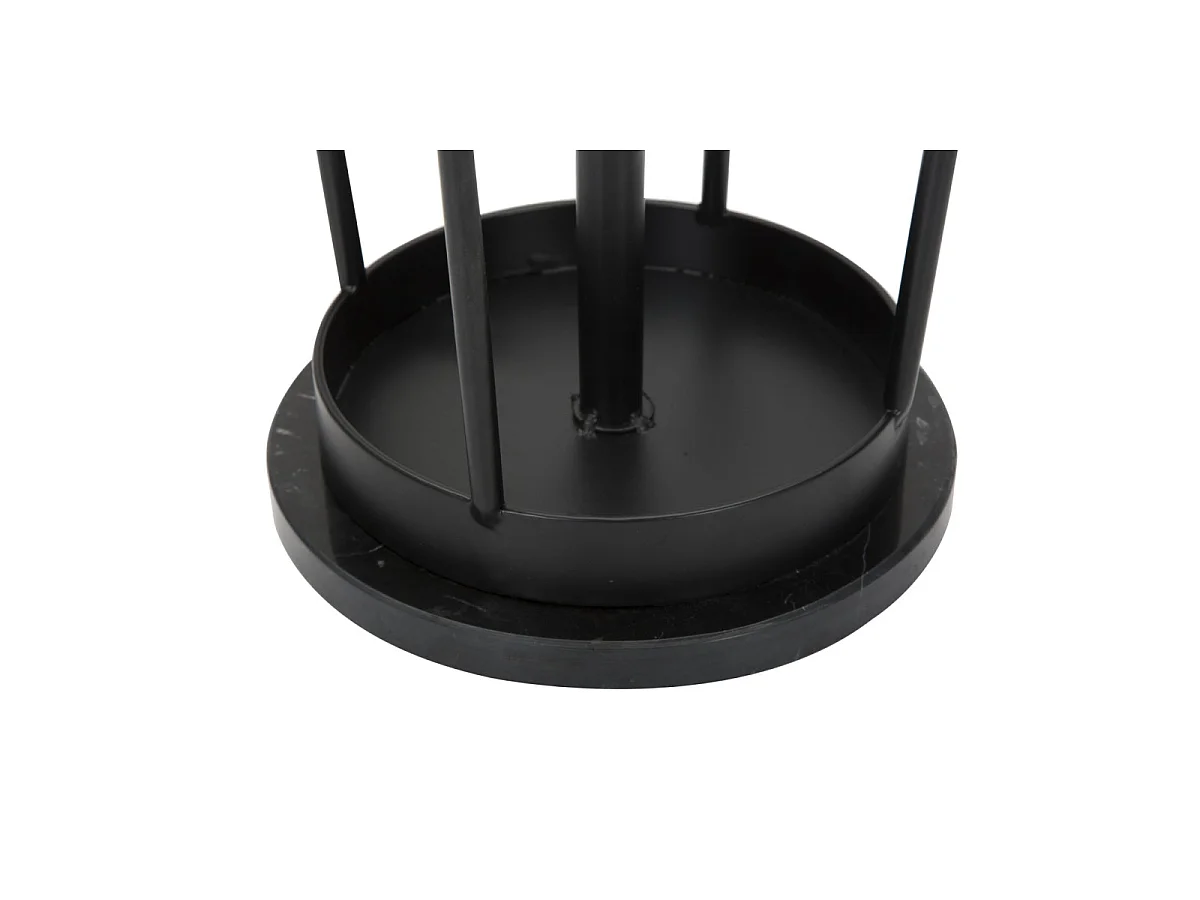 Appendiabiti con portaombrelli in metallo nero Ø cm 26x176