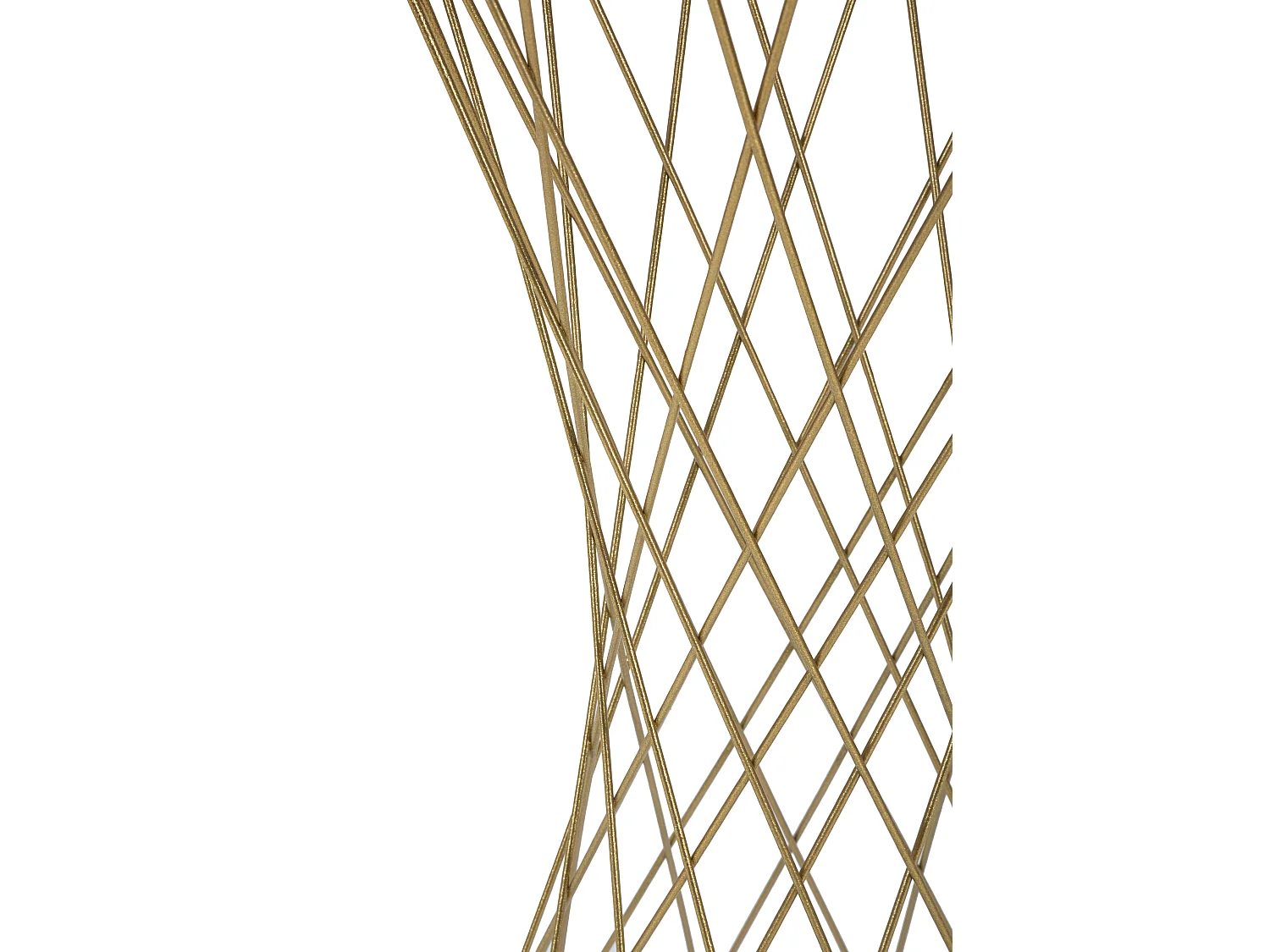 Tavolo rotondo in metallo dorato con piano specchio Ø cm 40x80