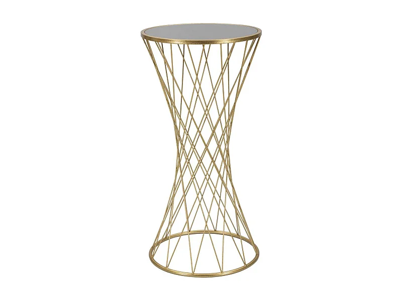 Table d'Appoint en Métal "Tower" 80cm Or