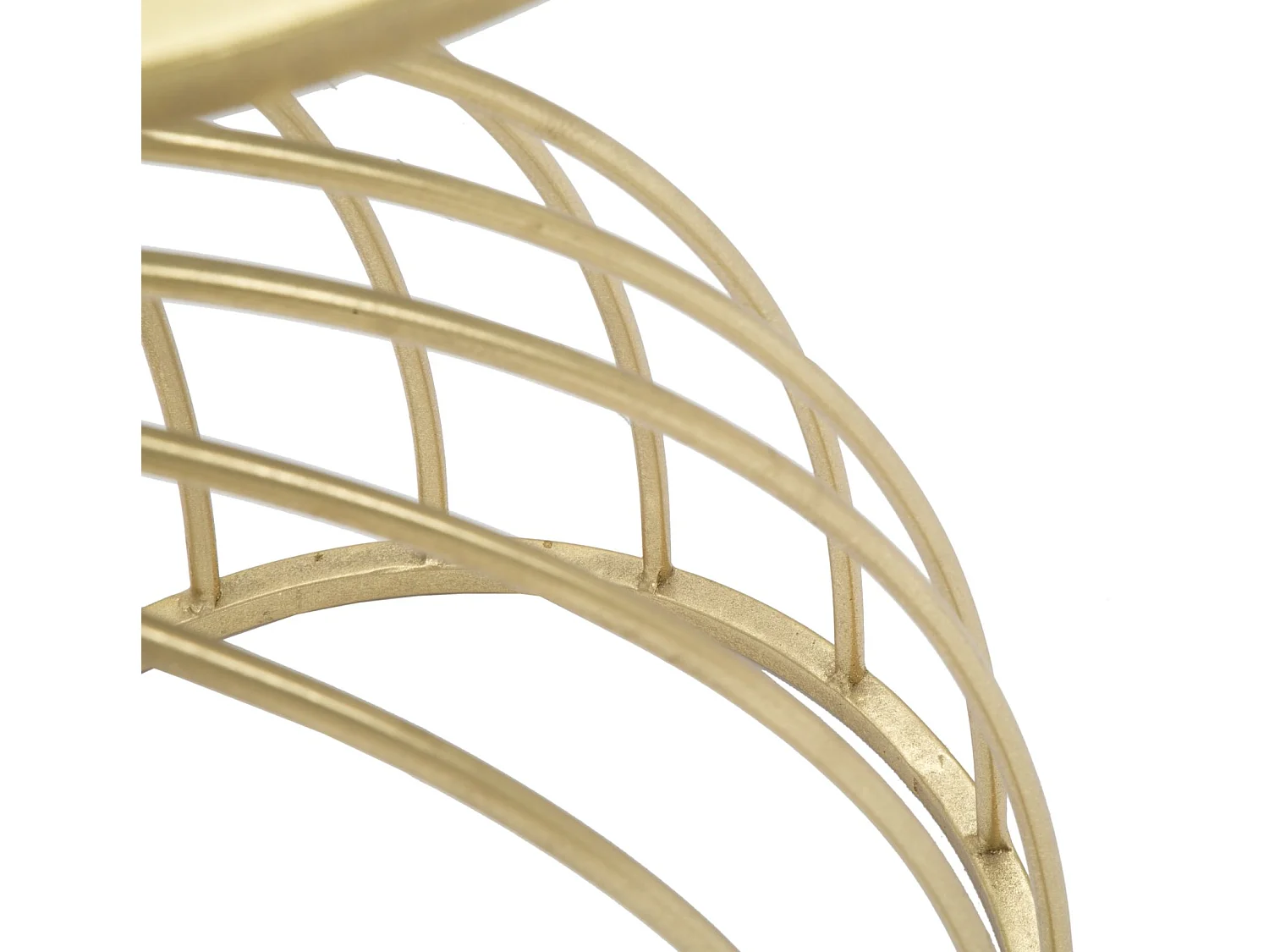 Tavolinetto rotondo in metallo dorato con piano nero Ø cm 35x60