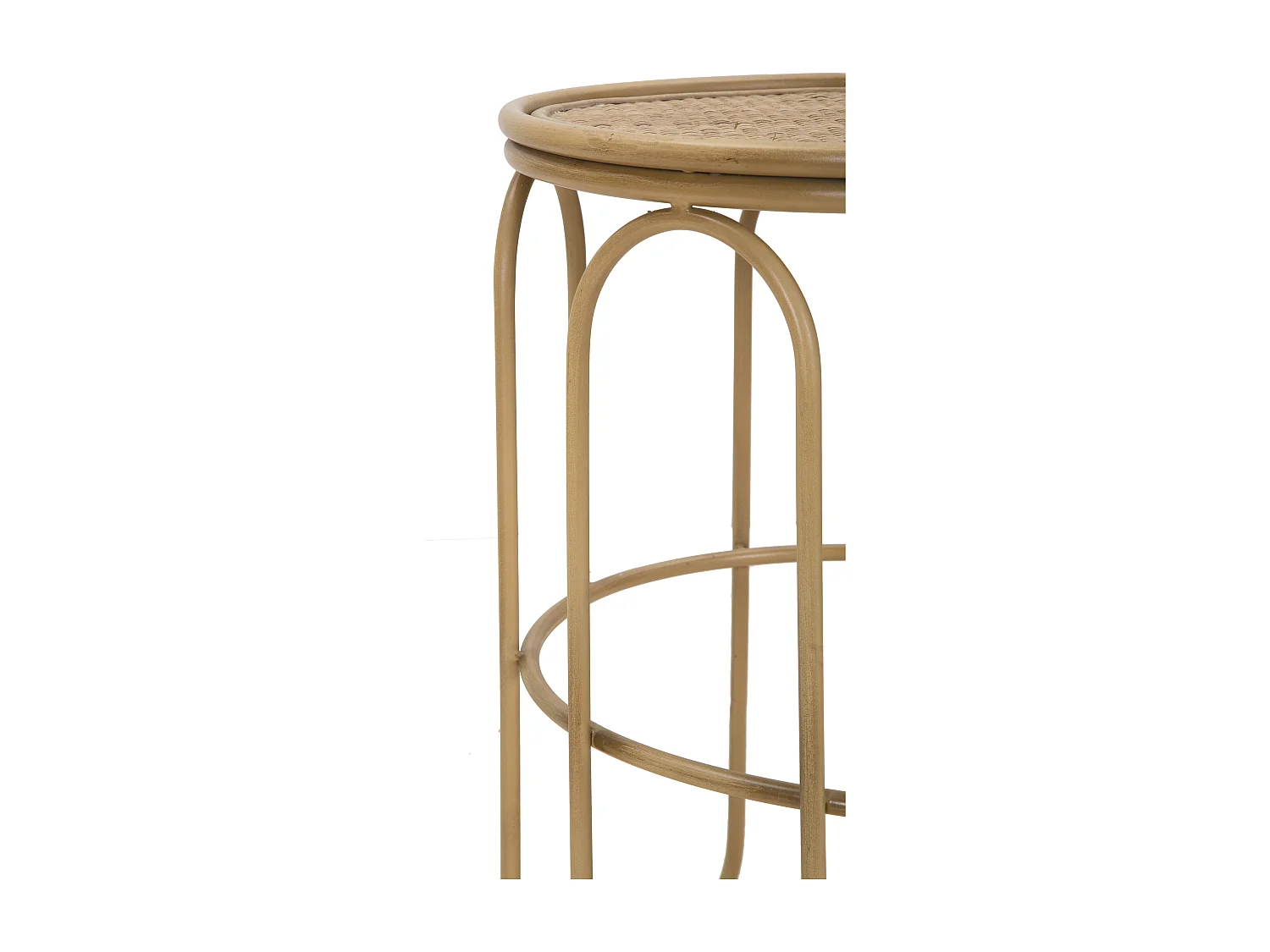 Table d'Appoint Design en Rotin "Samui" 55cm Naturel