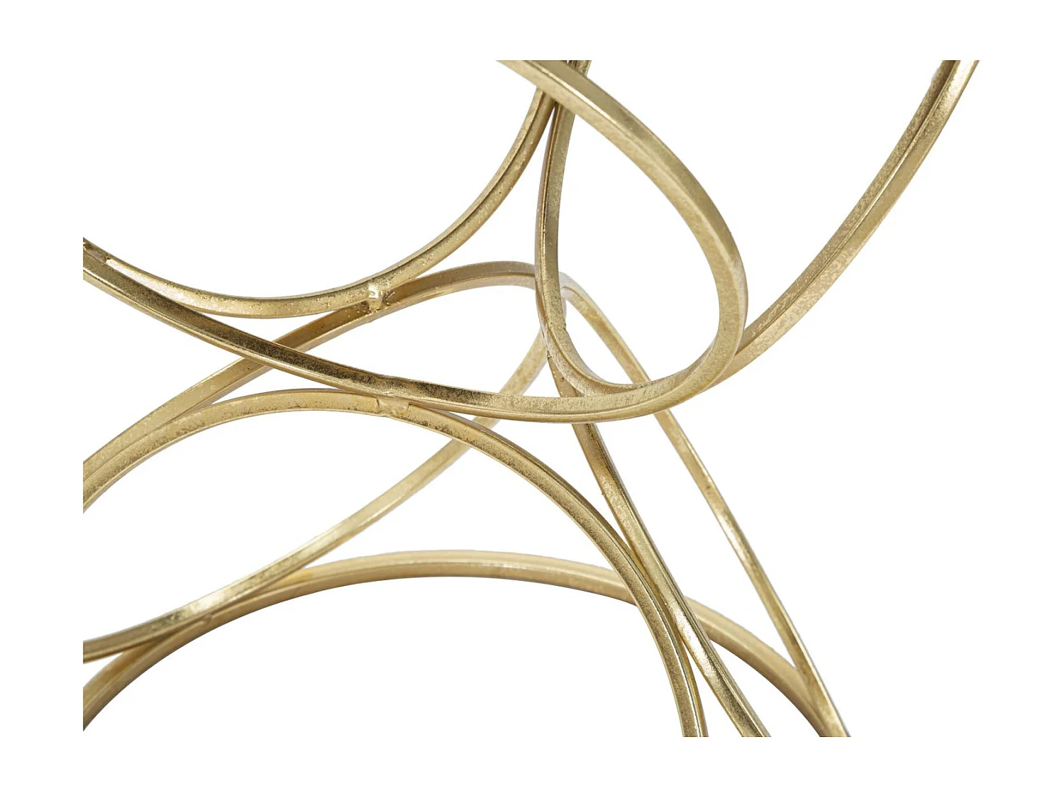 Tavolinetto rotondo in metallo dorato con piano a specchio Ø cm 38x53