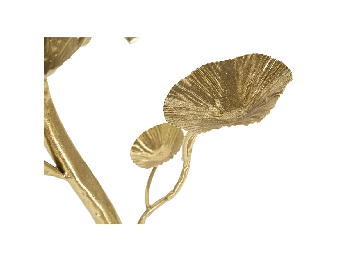 Mesa cuadrada de metal dorado con superficie de espejo Tisty