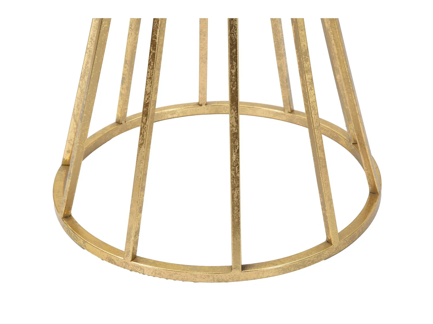 Runder Beistelltisch aus Metall goldfarben Ø 38x80 cm